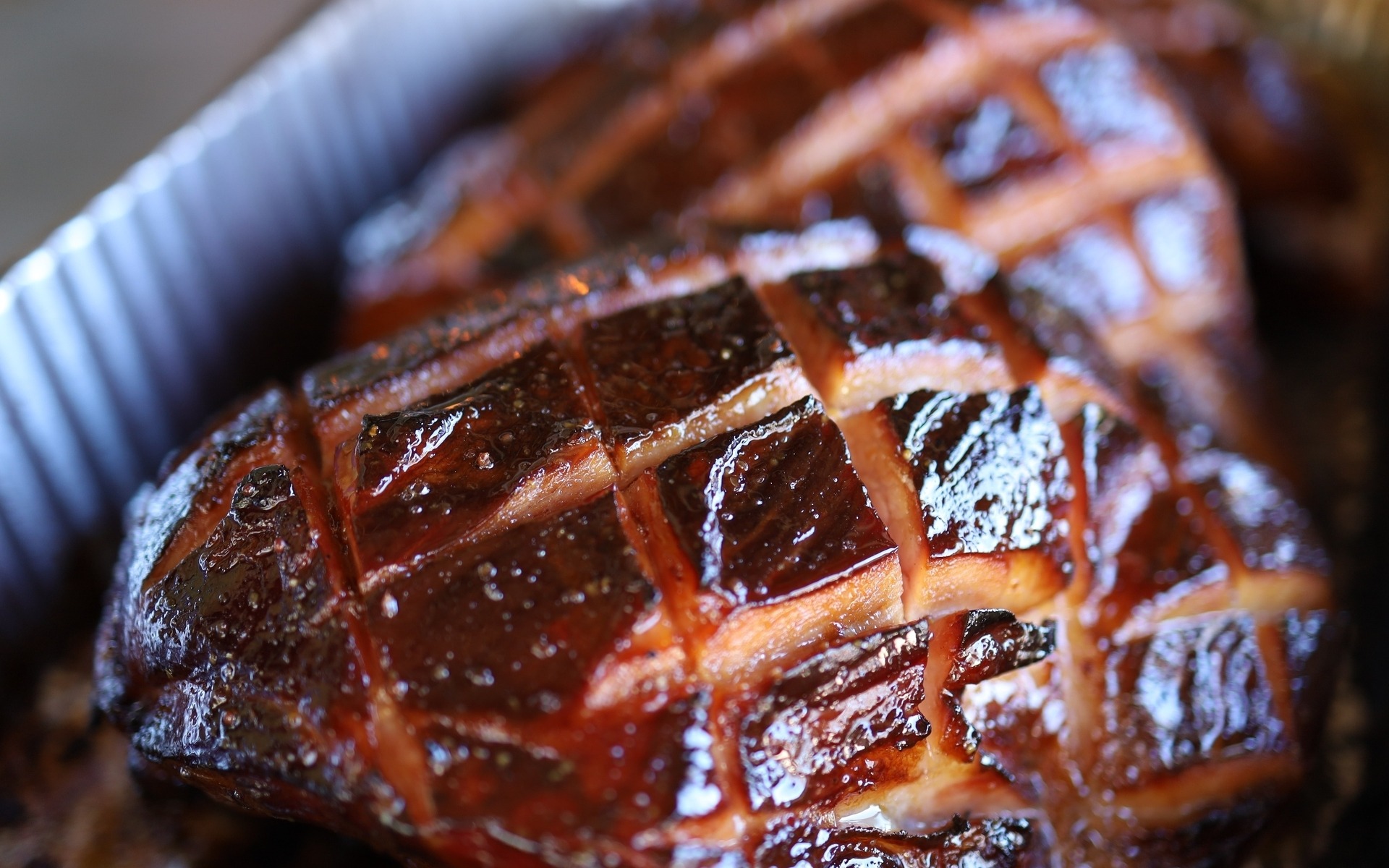 Ham from a Traeger Grill