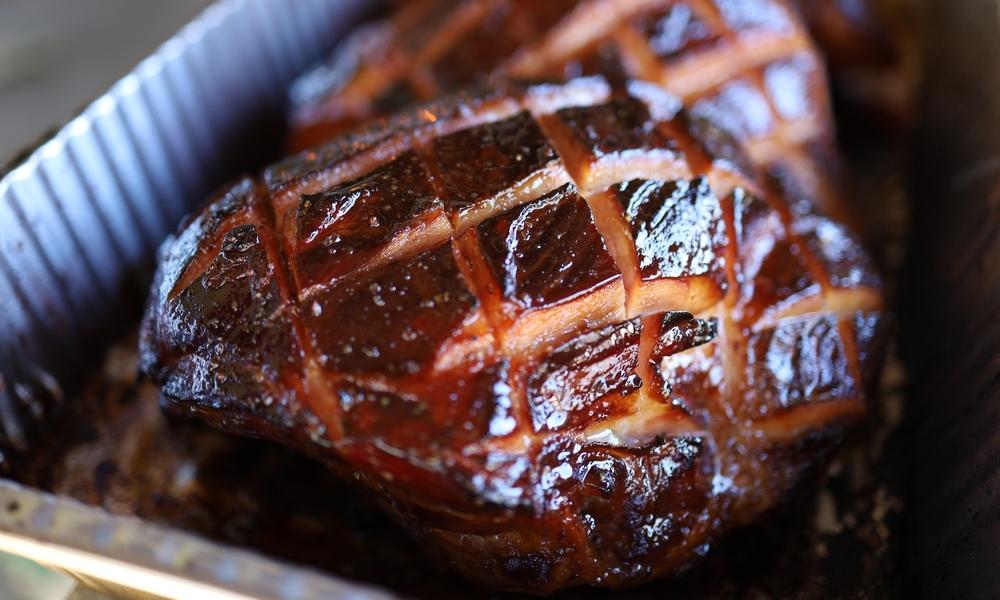 Ham from a Traeger Grill