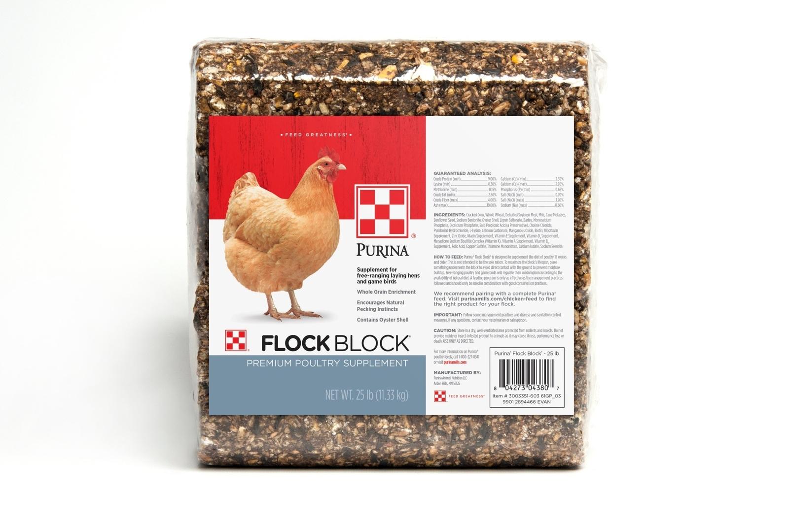 Purina Flock Block Poultry Supplement 25 lb.