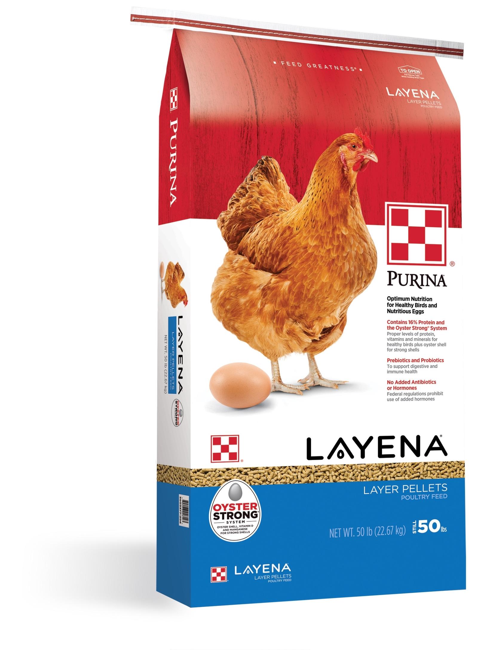 Purina Layena Layer Pellets Chicken Feed 50 lb.