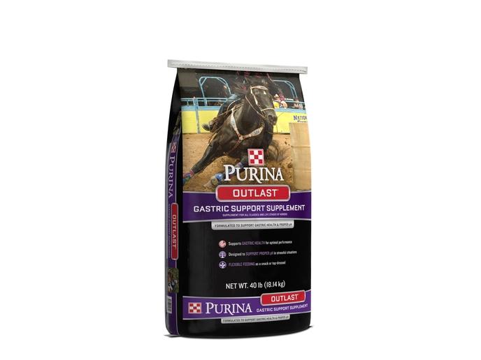 content/products/Purina Outlast Gastric Support Horse Supplement 40 lb. Front Angle Left