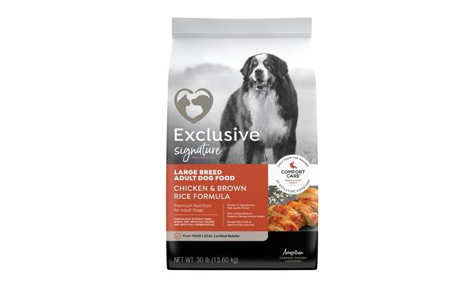 content/products/Exclusive Signature Large Breed Adult Dog Chicken & Brown Rice Formula Comfort Care Dog Food 30 lb.