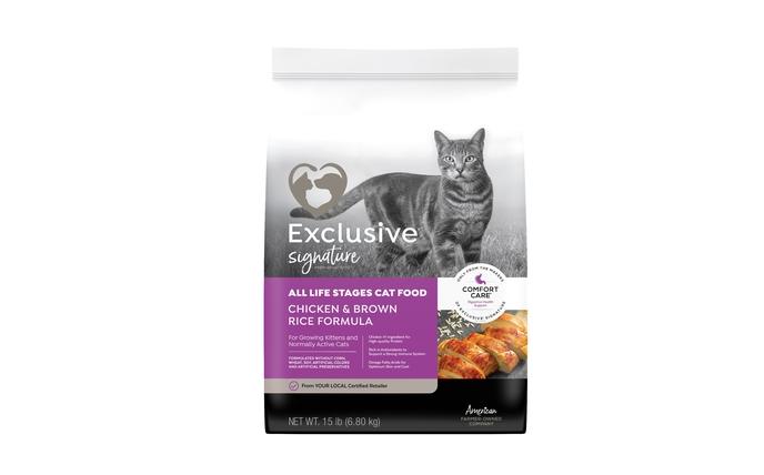 content/products/Exclusive Signature All Life Stages Cat Chicken & Brown Rice Formula Comfort Care Cat Food 15 lb.