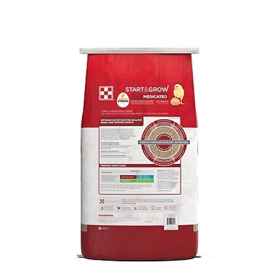 Purina Start & Grow Medicated Chick & Poultry Feed back