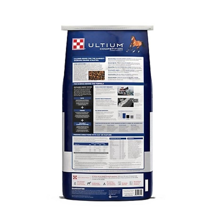 Purina Ultium Competition Horse Formula 50 lb. back