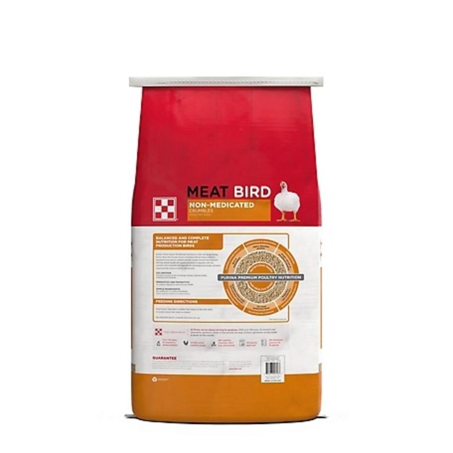 Purina Meat Bird Crumbles 40 lb. back