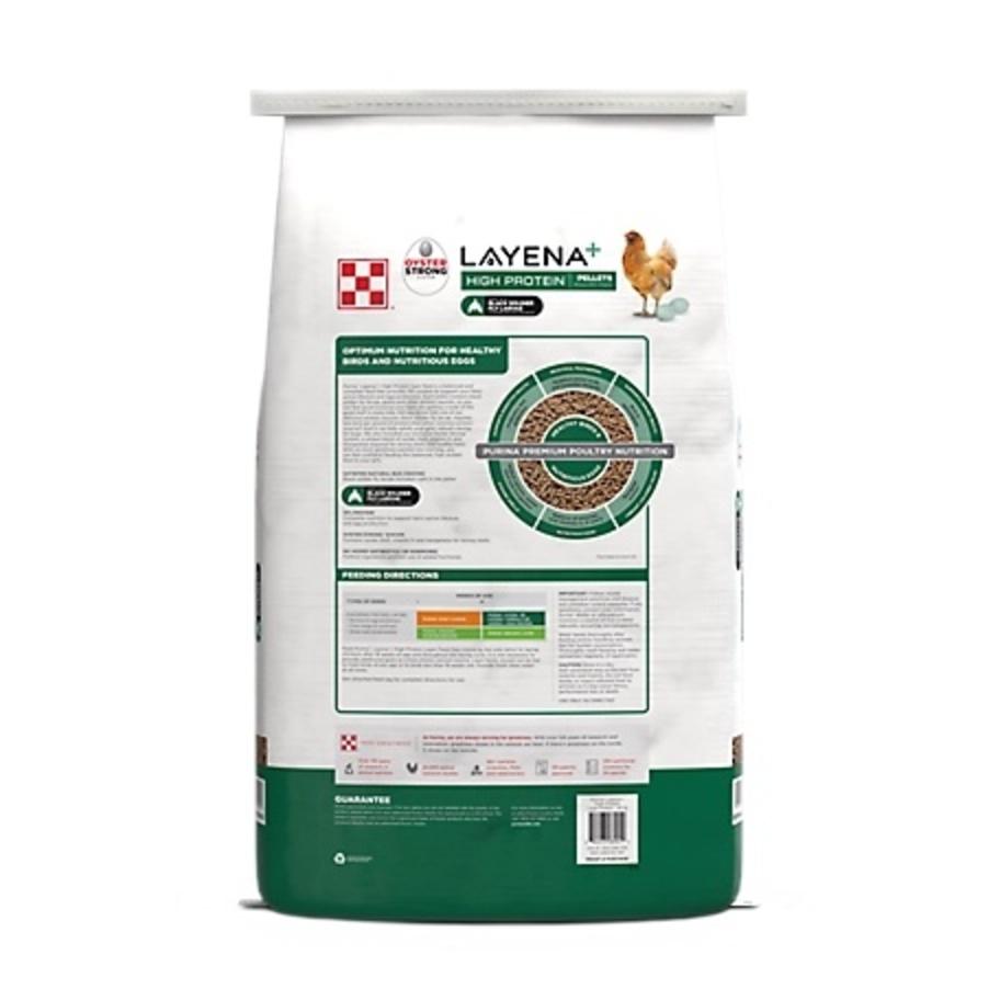 Purina Layena Pellet High Protein Layer Feed 40 lb. back