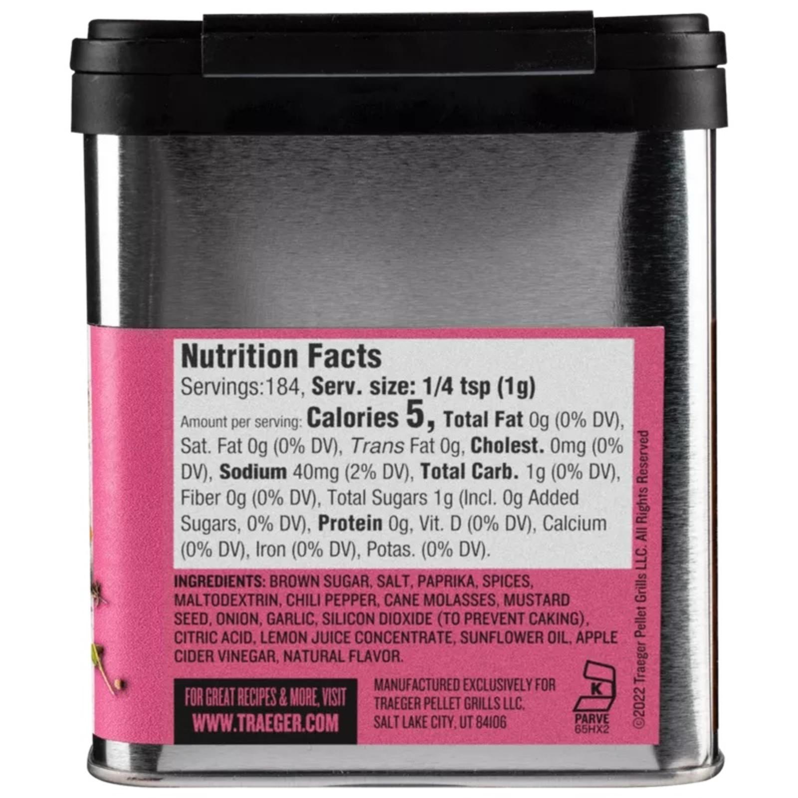 traeger-perfect-pork-rub-nutrition-facts