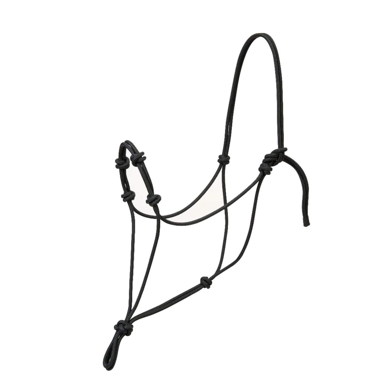 ROPE HALTER 4 KNOT BLACK AVERAGE