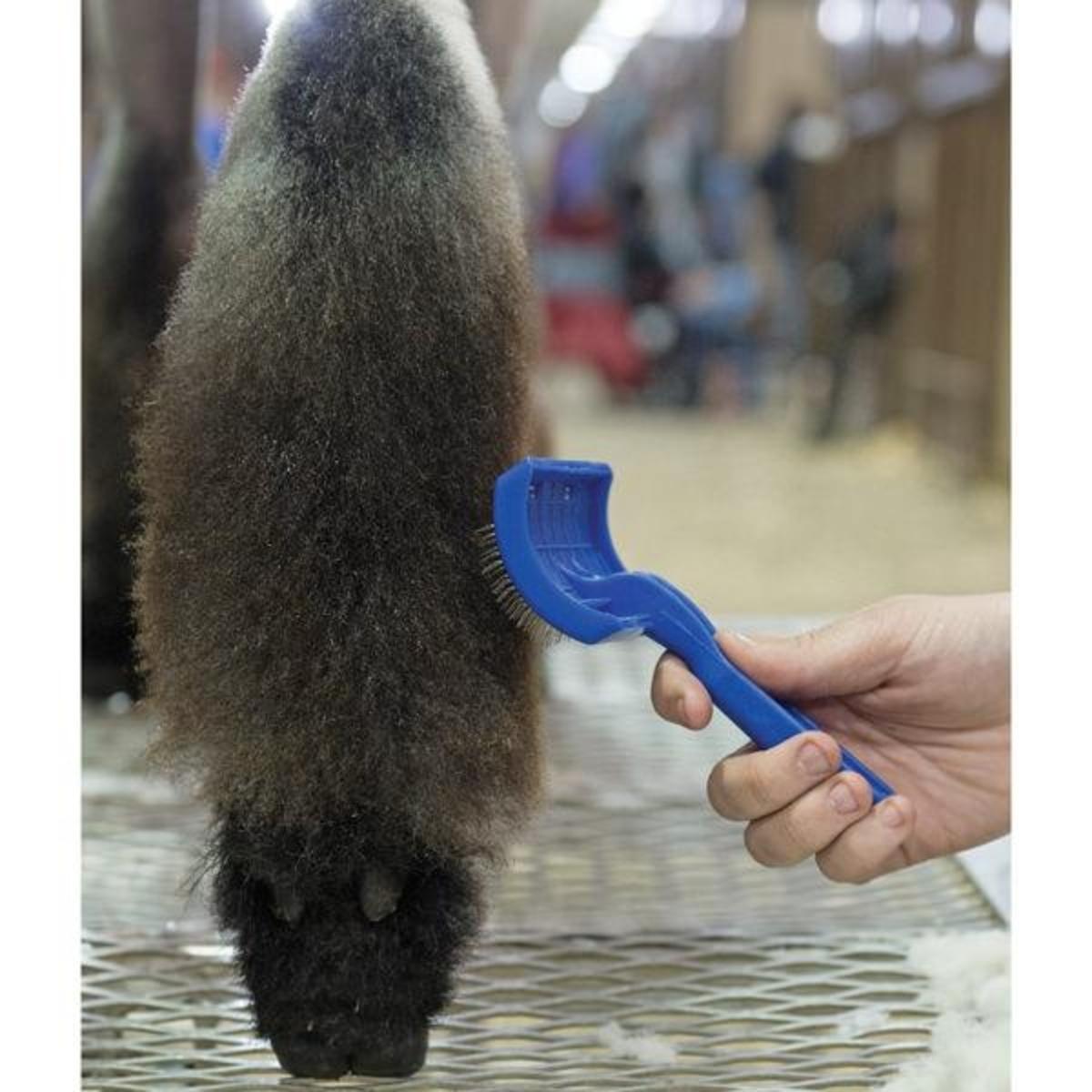 Plastic Slicker Brush Demo Sheep