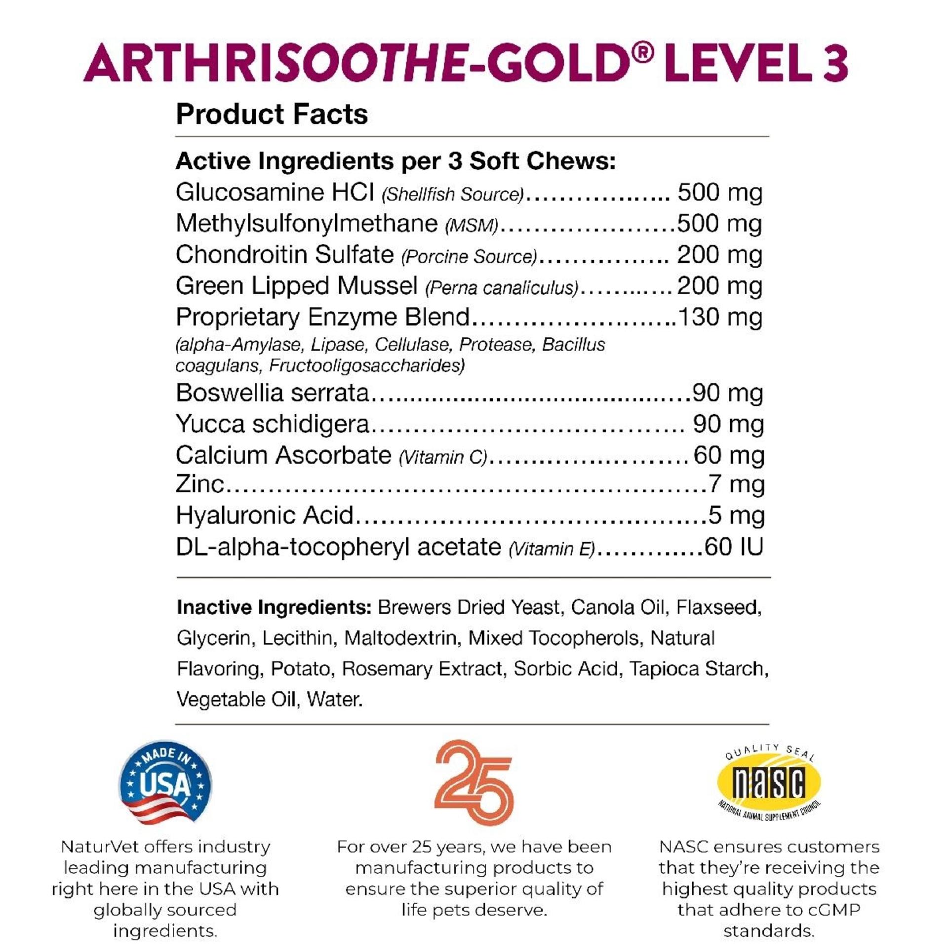 ArthriSoothe-GOLD L3 SC 180ct NV
