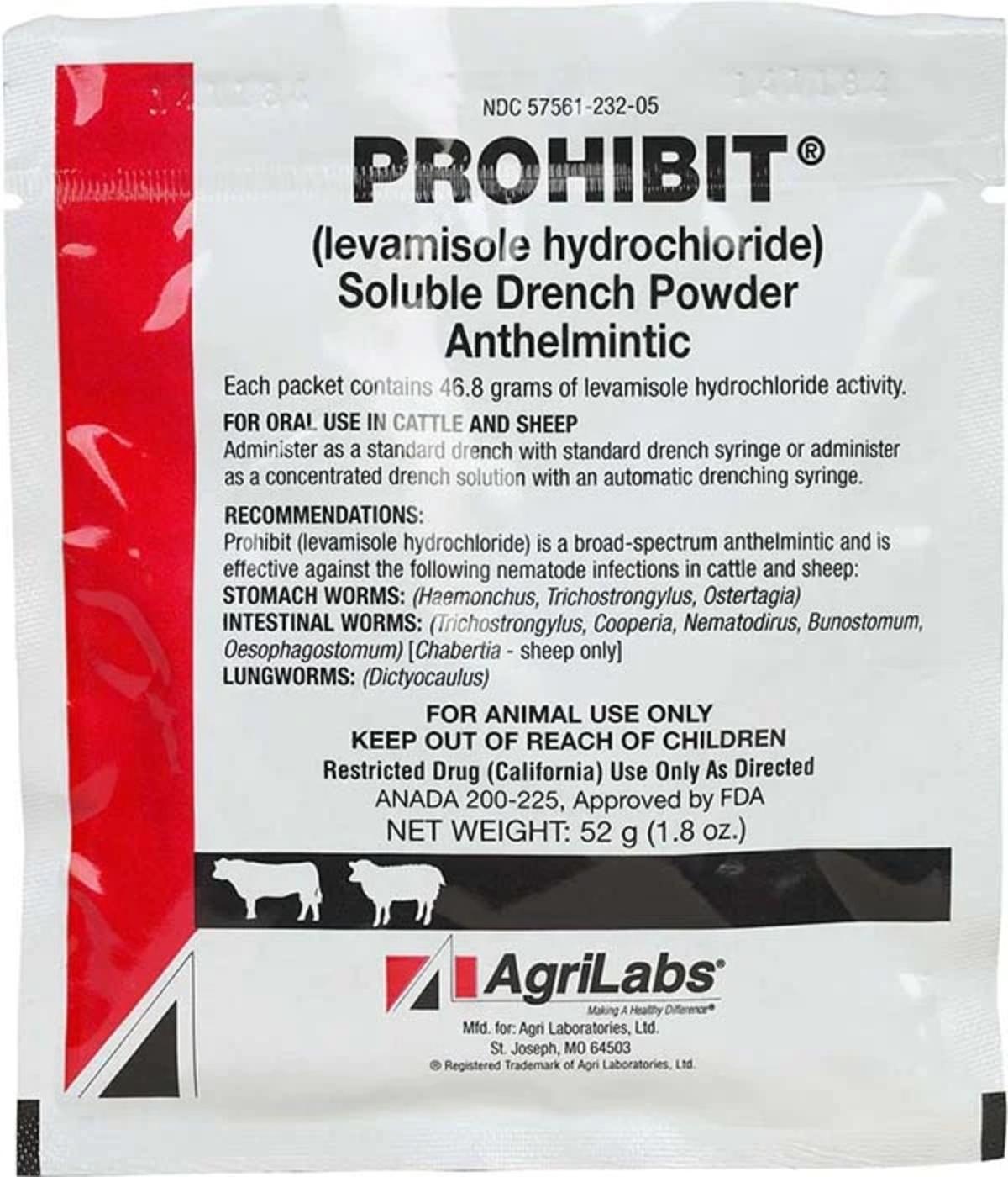 PROHIBIT SOL. DRENCH 52GM