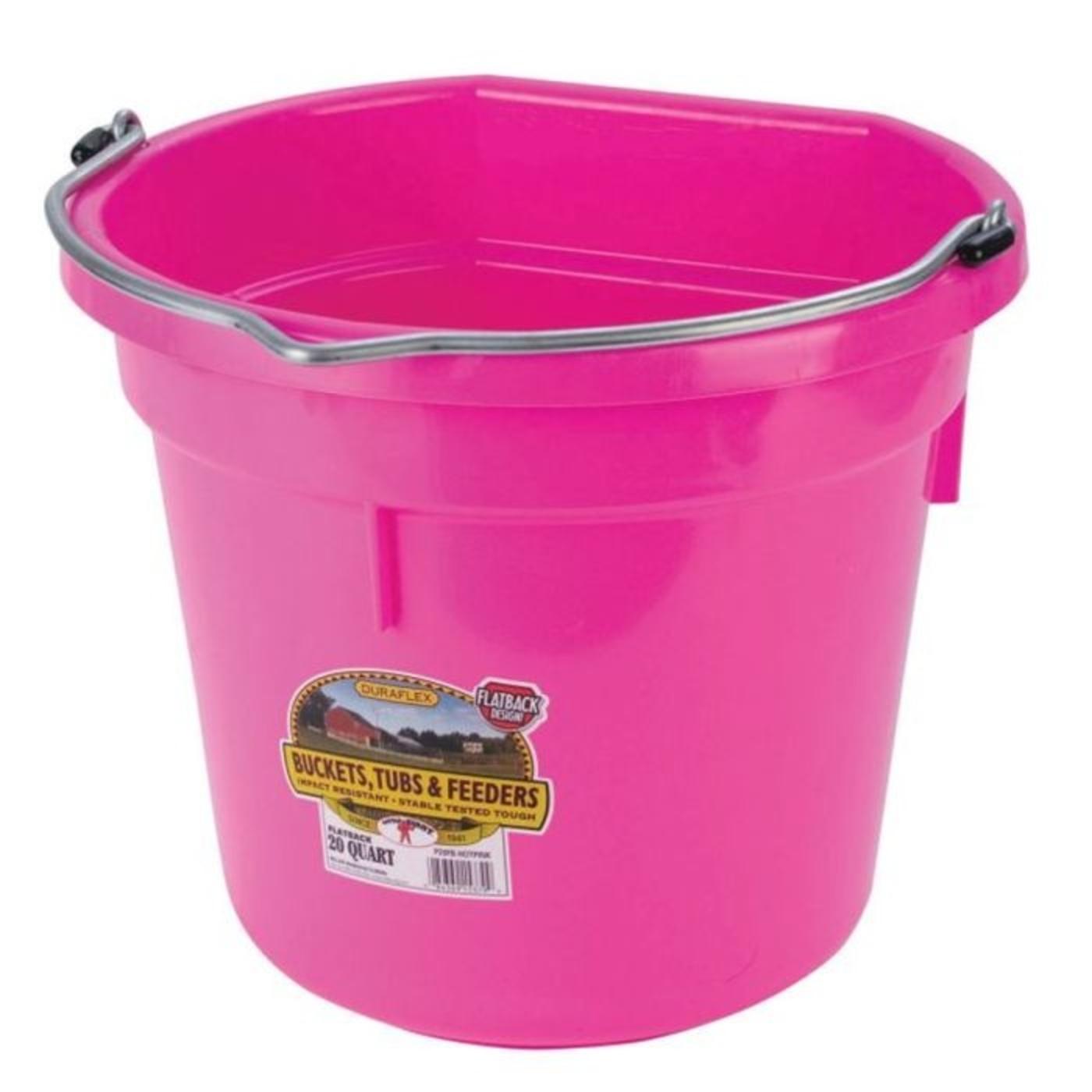 duraflex_plastic_flatback_bucket_20_quart_hot_pink_