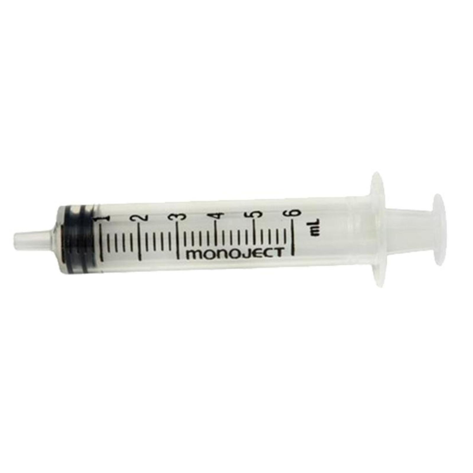 SYRINGE 6 CC REGULAR TIP