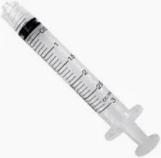 3 cc Syringe Luer Lock