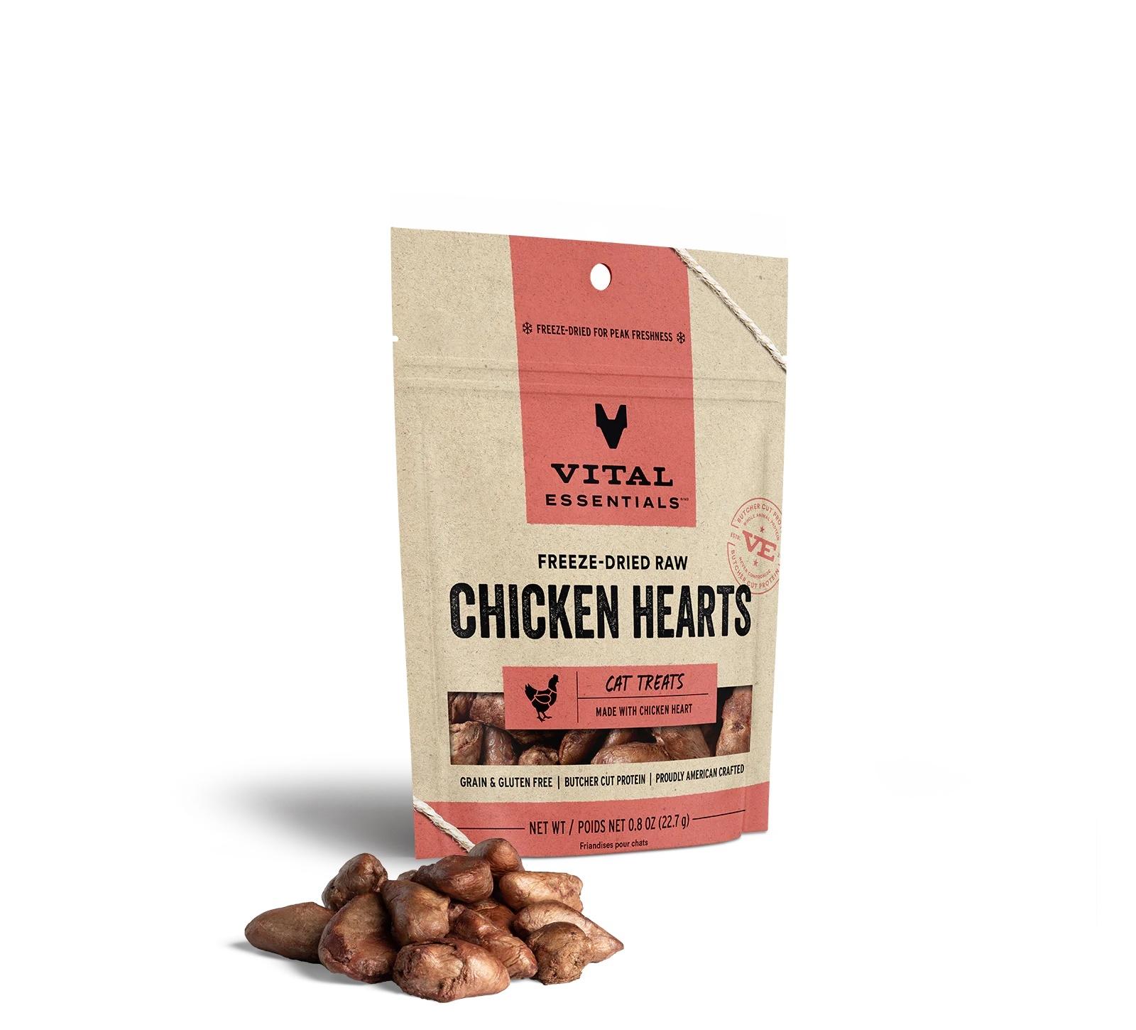 VE CAT TREAT CHICKEN HEART .8 OZ