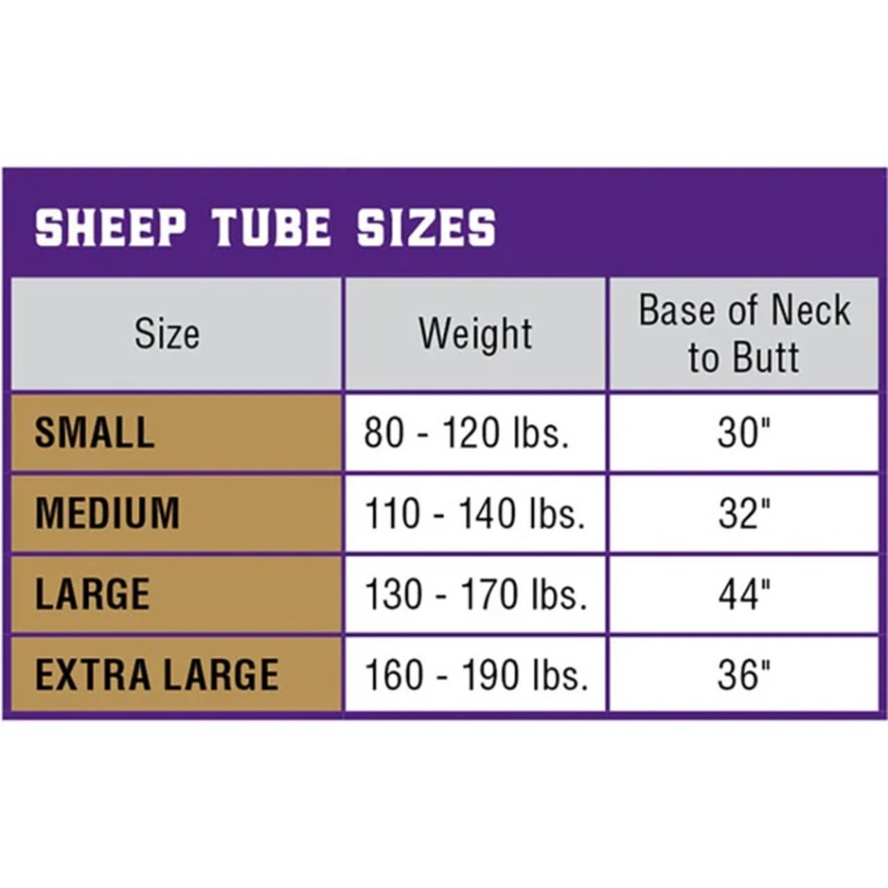 Sheep-Tube-Sizes