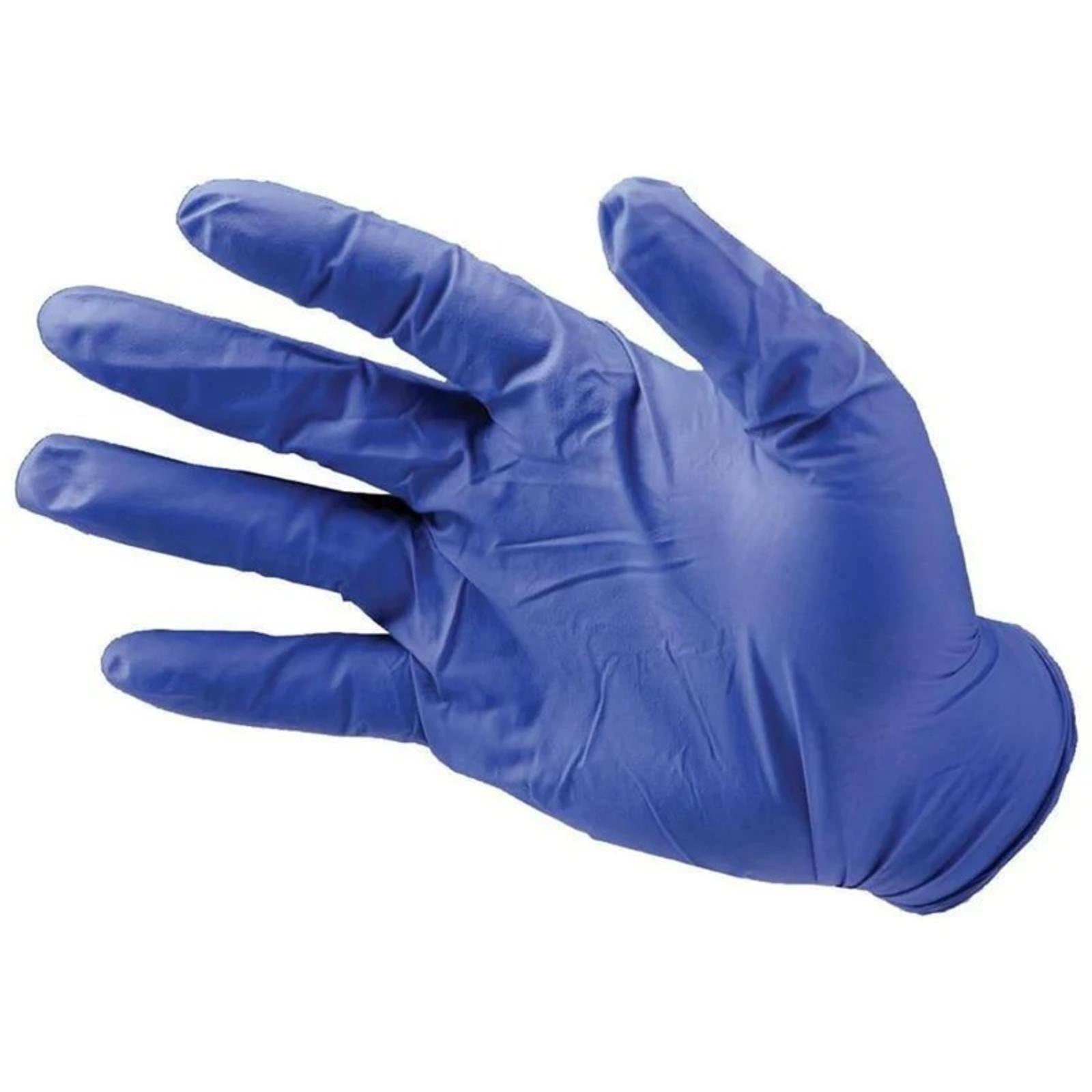 GLOVES NITRILE BLUE