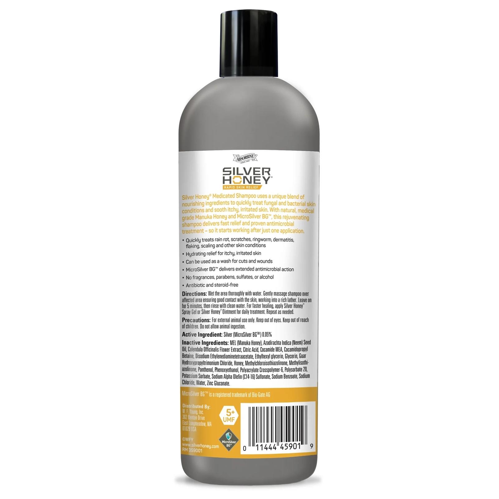 SILVER HONEY MED SHAMPOO 16 OZ back