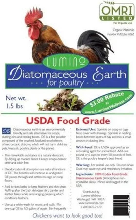 DIATOMACEOUS EARTH POULTRY 1.5#