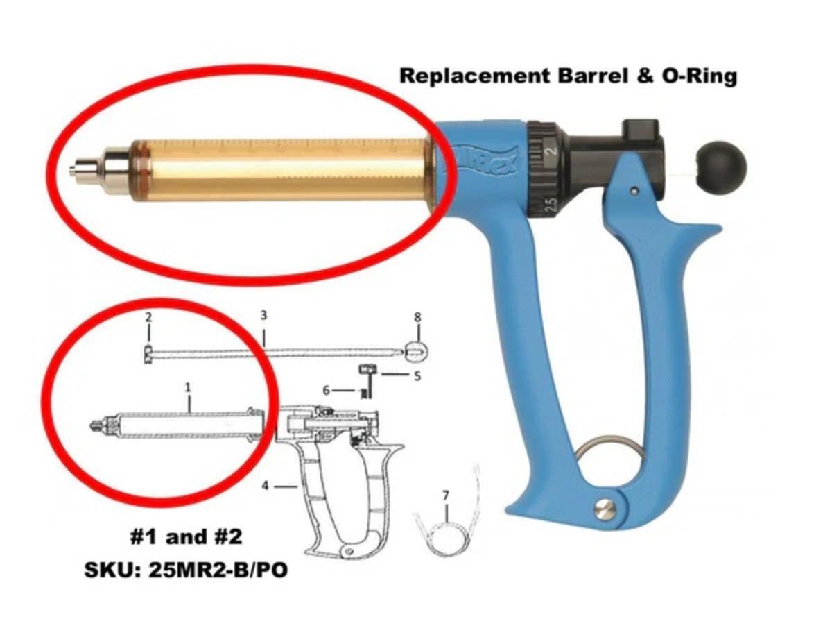 ALLFLEX 25 ML REPLACEMENT BARREL